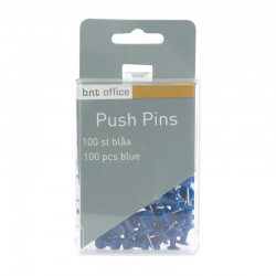 Push Pins 100st, Blå