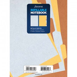 Metallic A5 Notebook  6 tabs