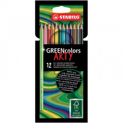 STABILO ARTY GREENcolors 12/fp