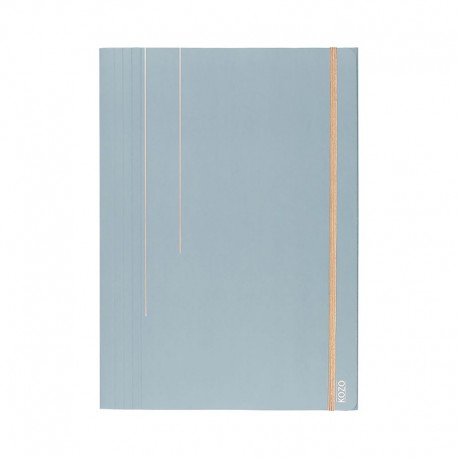 KOZO 3 Flap Folder A4, D.Blue